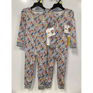 My Mario Nintendo 3t Zip Sleepers- Matching Twins